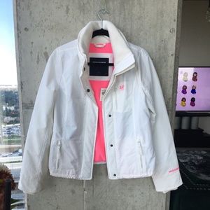 NWT Abercrombie & Fitch White Weather Warrior Jacket Large